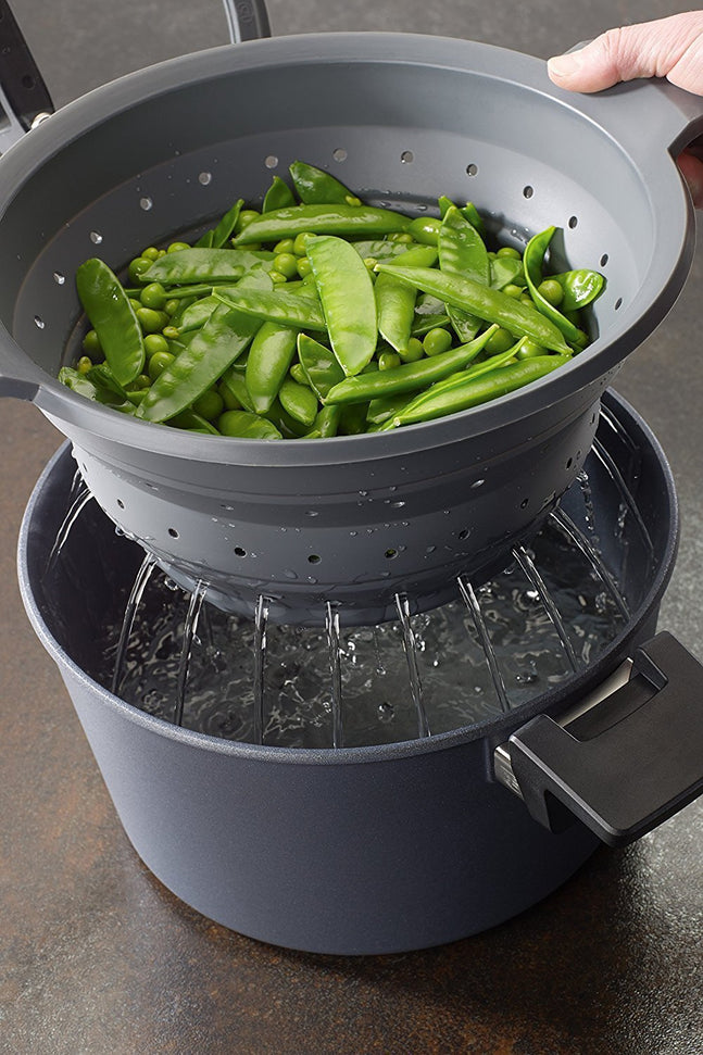 Woll - Diamond Plus 8 QT Concept Induction Stock Pot with Lid & Silicone Insert - W128-1CPI