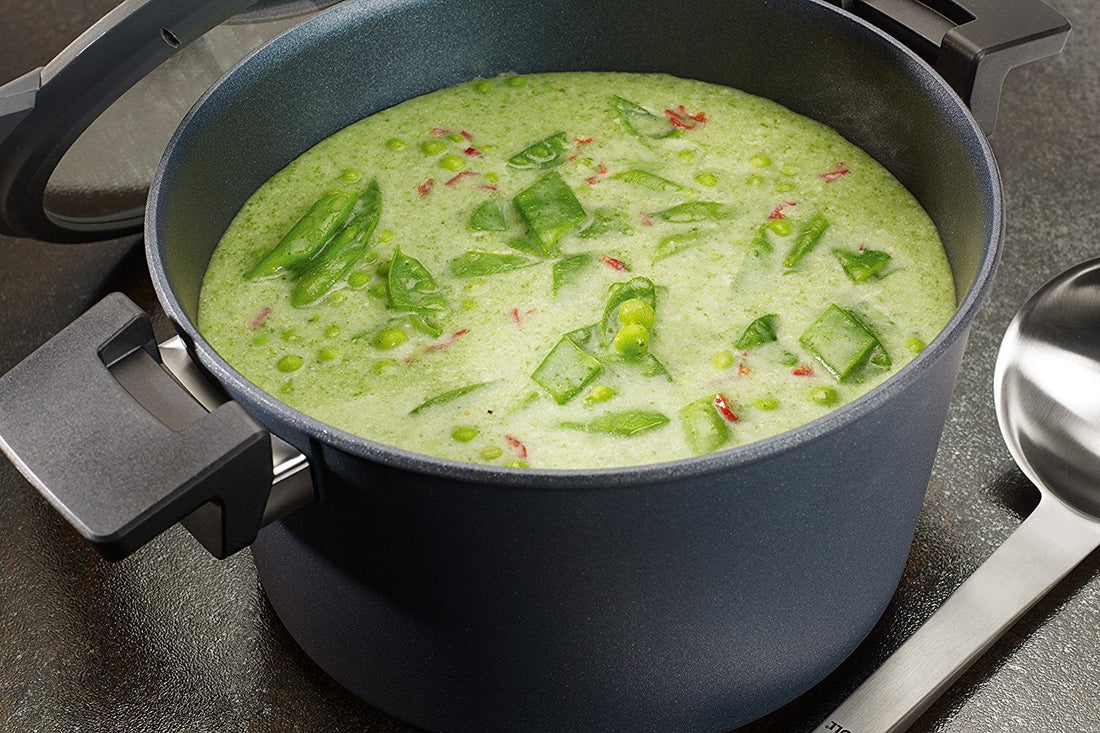 Woll - Diamond Plus 8 QT Concept Induction Stock Pot with Lid & Silicone Insert - W128-1CPI