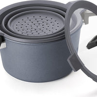 Woll - Diamond Plus 8 QT Concept Induction Stock Pot with Lid & Silicone Insert - W128-1CPI