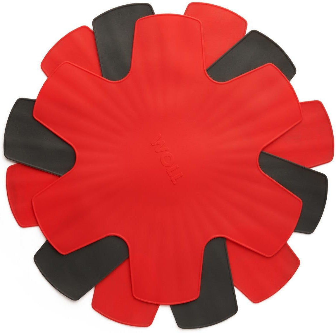 Woll - Red & Grey, Pack of 3 Silicone Pan Protectors, 3 pcs - PPSET1
