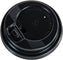 YesEco - 10-20 Oz Black Dome Hot Cup Lid, 1000/Cs - DOM1020BLK