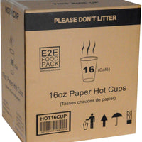 YesEco - 16 Oz Paper Hot Cup, 1000/Cs - HOT16CUP