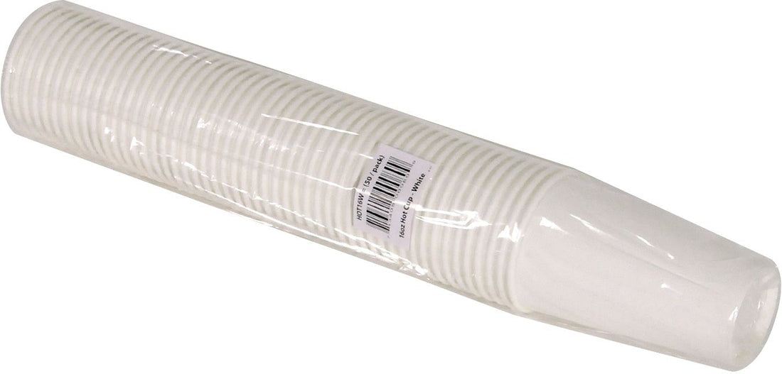 YesEco - 16 Oz White Paper Coffee Hot Cup, 1000/Cs - HOT16W (Special Order Item)