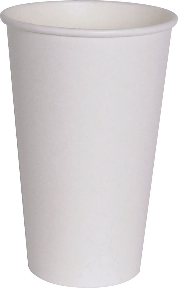YesEco - 16 Oz White Paper Coffee Hot Cup, 1000/Cs - HOT16W (Special Order Item)