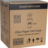 YesEco - 20 Oz Paper Hot Cup, 500/Cs - HOT20CUP