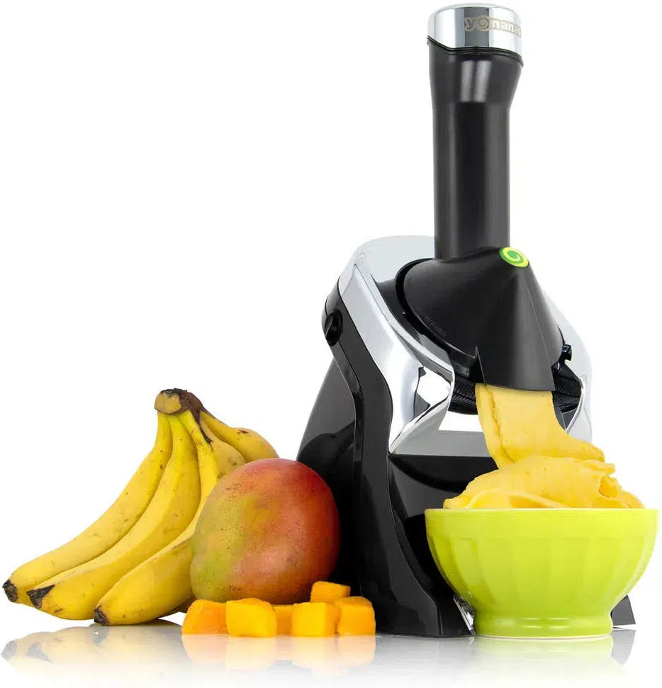 Yonanas - 200 Watts Black Classic Vegan Non-Dairy Frozen Fruit Soft-Serve Dessert Maker - IC0902BK13