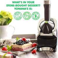 Yonanas - 200 Watts Hot Pink Deluxe Vegan Frozen Soft-Serve Dessert Maker with Premium Chrome Design - IC0988HP13 - DISCONTINUED
