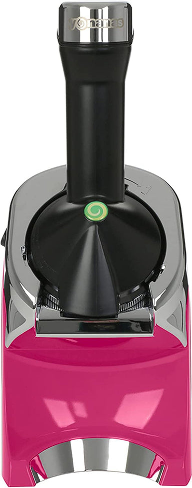 Yonanas - 200 Watts Hot Pink Deluxe Vegan Frozen Soft-Serve Dessert Maker with Premium Chrome Design - IC0988HP13 - DISCONTINUED