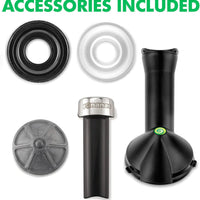 Yonanas - 200 Watts Hot Pink Deluxe Vegan Frozen Soft-Serve Dessert Maker with Premium Chrome Design - IC0988HP13 - DISCONTINUED