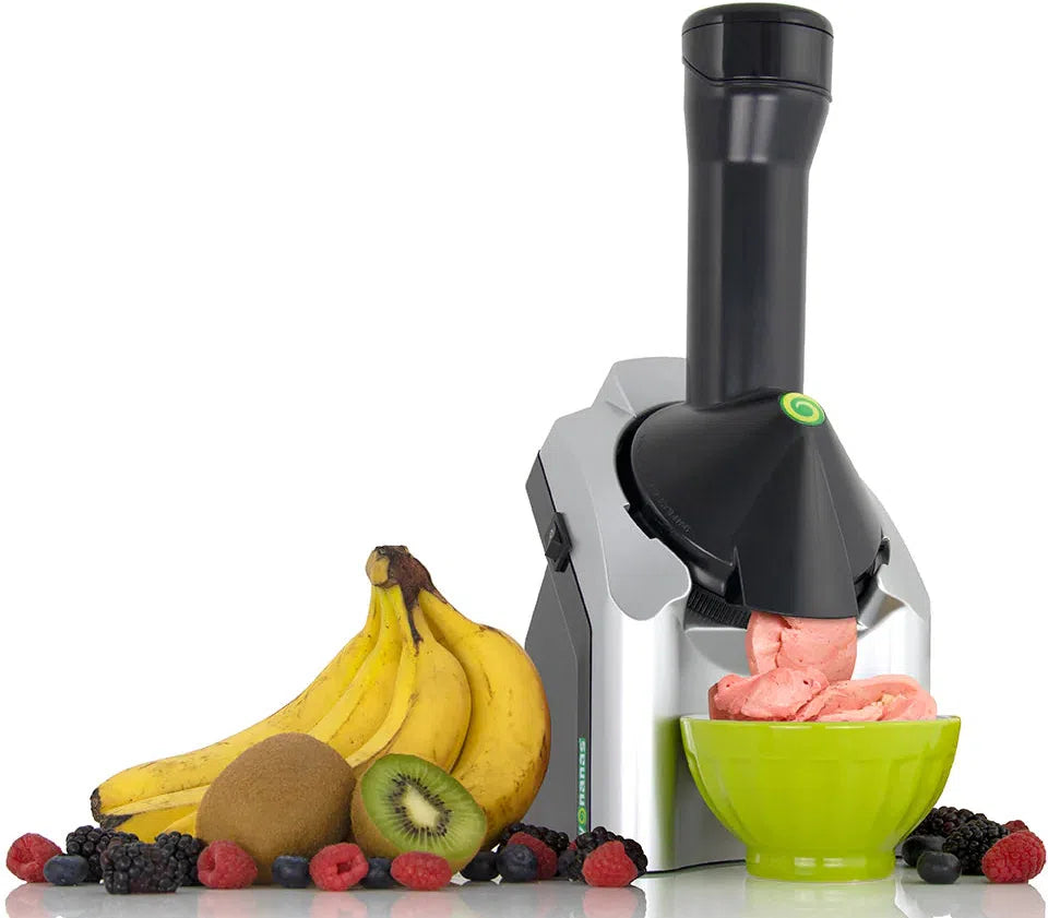 Yonanas - 200 Watts Silver Classic Vegan Non-Dairy Frozen Fruit Soft-Serve Dessert Maker - IC902ESV23