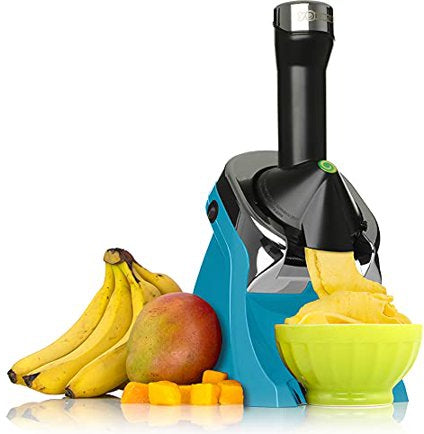 Yonanas - 200 Watts Teal Deluxe Vegan Frozen Soft-Serve Dessert Maker with Premium Chrome Design - IC0988TL13 - DISCONTINUED