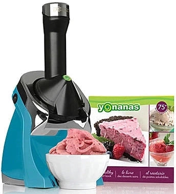 Yonanas - 200 Watts Teal Deluxe Vegan Frozen Soft-Serve Dessert Maker with Premium Chrome Design - IC0988TL13 - DISCONTINUED