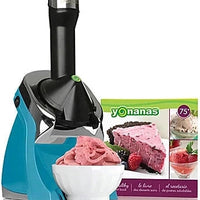 Yonanas - 200 Watts Teal Deluxe Vegan Frozen Soft-Serve Dessert Maker with Premium Chrome Design - IC0988TL13 - DISCONTINUED