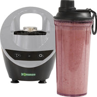 Yonanas - 300 Watts Grey Personal Blender with 13.5-Ounce Portable Cup and Drinking Lid for Shakes and Smoothies - YOPB300GY