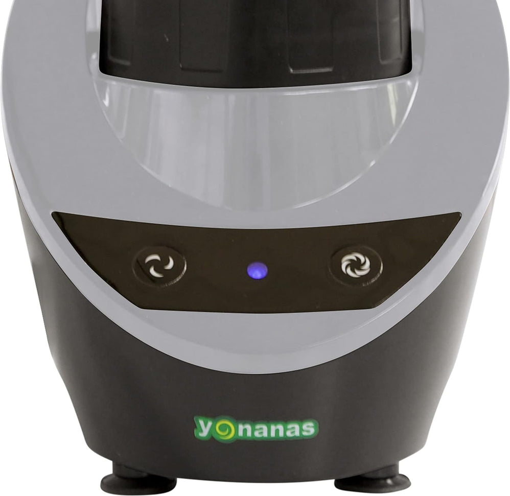 Yonanas - 300 Watts Grey Personal Blender with 13.5-Ounce Portable Cup and Drinking Lid for Shakes and Smoothies - YOPB300GY