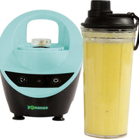 Yonanas - 300 Watts Mint Personal Blender with 13.5-Ounce Portable Cup and Drinking Lid for Shakes and Smoothies - YOPB300MN