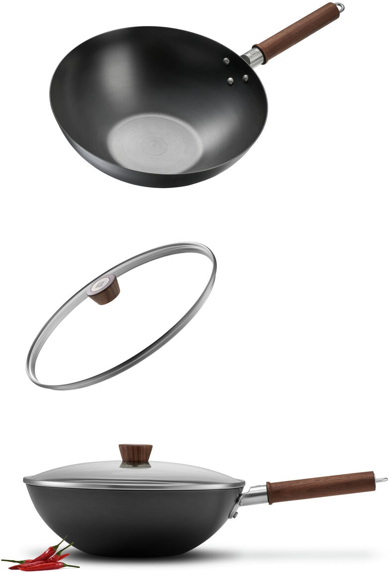 ZWILLING - Dragon 12" Carbon Steel Wok with Lid - 1010712 - DISCONTINUED