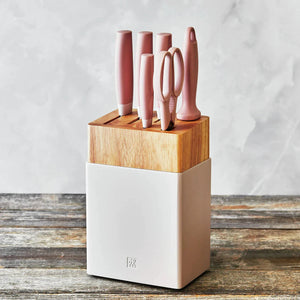 ZWILLING - Now S 7 PC Stainless Steel Pink Knife Block Set - 54340-007