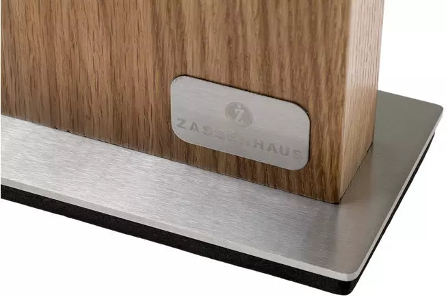 Zassenhaus - 11" Oak Wood Magnetic Knife Block - M078084