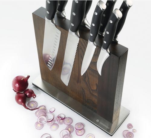 Zassenhaus - 11.25" Ash Wood Magnetic Knife Block - M078091