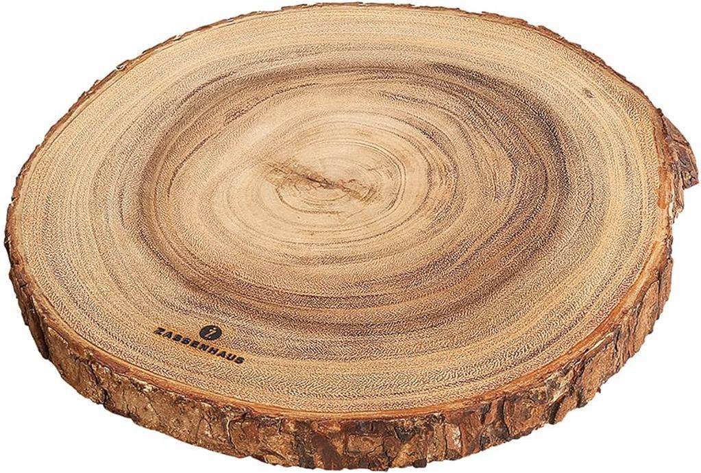 Zassenhaus - 12.5" Round Acacia Wood Serving Board - M059090