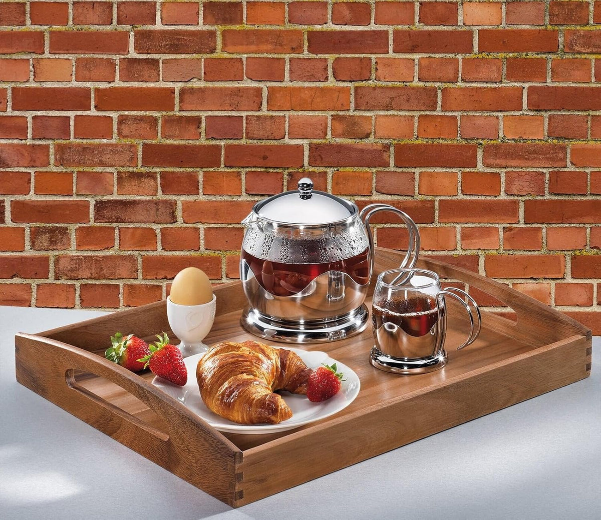 Zassenhaus - 17" Rectangular Acacia Wood Serving Tray - M055535