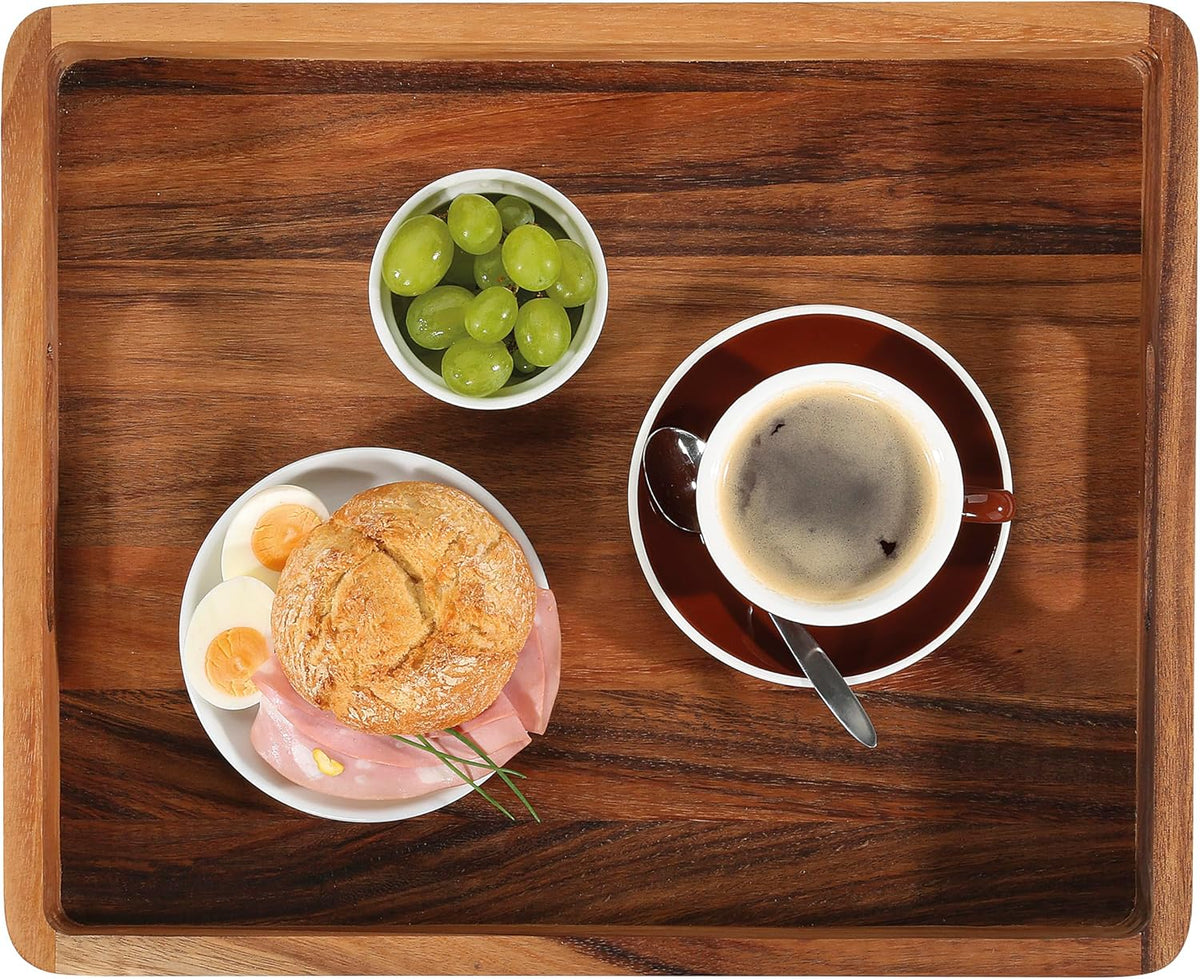 Zassenhaus - 20.5" Rectangular Acacia Wood Serving Tray - M059212