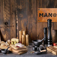 Zassenhaus - 3 Pc Black Cast Iron Mortar & Pestle - M076073