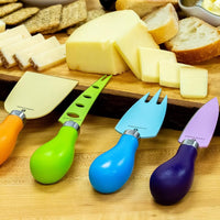 Zassenhaus - 4 Stainless Steel Blades with Non-Stick Coating Cheese Knife Set - M071139