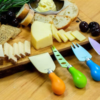 Zassenhaus - 4 Stainless Steel Blades with Non-Stick Coating Cheese Knife Set - M071139