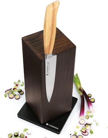Zassenhaus - 5" Ash Wood Magnetic Spinning Knife Block - M078244