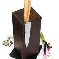 Zassenhaus - 5" Ash Wood Magnetic Spinning Knife Block - M078244