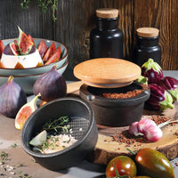 Zassenhaus - 5.4" X-Large Cast Iron Spice Grinder Set with Beech Wood Lid - M076141