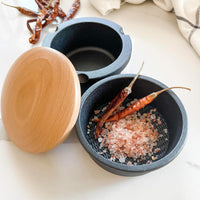 Zassenhaus - 5.4" X-Large Cast Iron Spice Grinder Set with Beech Wood Lid - M076141