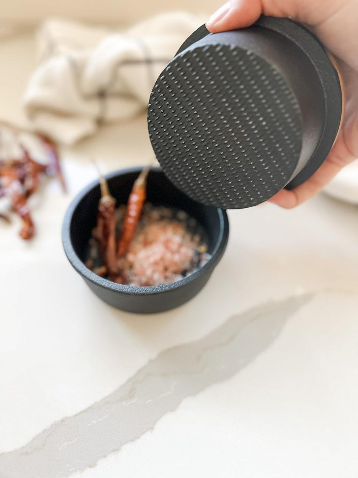 Zassenhaus - 5.4" X-Large Cast Iron Spice Grinder Set with Beech Wood Lid - M076141