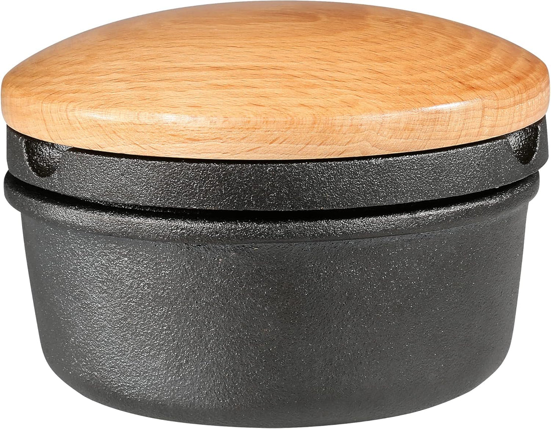 Zassenhaus - 5.4" X-Large Cast Iron Spice Grinder Set with Beech Wood Lid - M076141