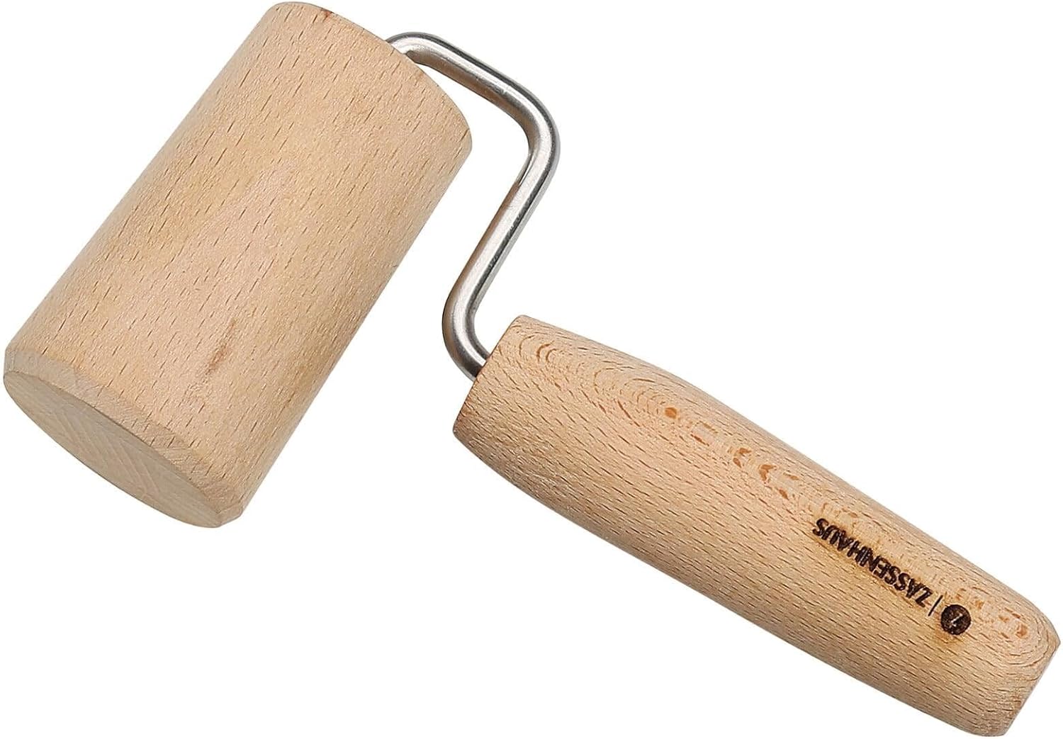 Zassenhaus - 6" Beech Wood Pastry Dough Roller-Pie Crust-Baking Dish Rolling Pin - M056570