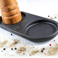 Zassenhaus - 8.3" x 4" Cast Iron Cruet for Storing Salt and Pepper Mill - M036077