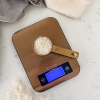 Zassenhaus - 9.3" x 6.9" Stainless Steel Copper Pure Digital Kitchen Scale - M073522