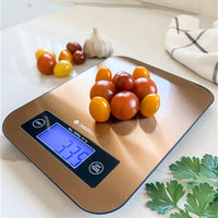 Zassenhaus - 9.3" x 6.9" Stainless Steel Copper Pure Digital Kitchen Scale - M073522