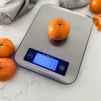Zassenhaus - 9.3" x 6.9" Stainless Steel Pure Digital Kitchen Scale - M073508
