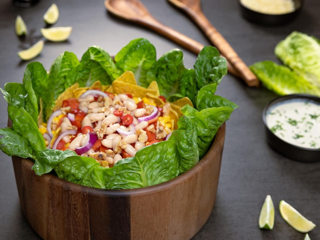 Zassenhaus - 9.8" Medium Natural Acacia Wood Salad Serving Bowl - M059151