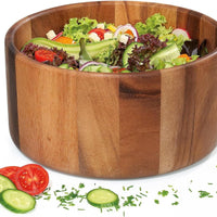 Zassenhaus - 9.8" Medium Natural Acacia Wood Salad Serving Bowl - M059151