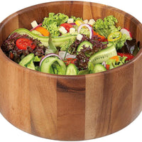 Zassenhaus - 9.8" Medium Natural Acacia Wood Salad Serving Bowl - M059151
