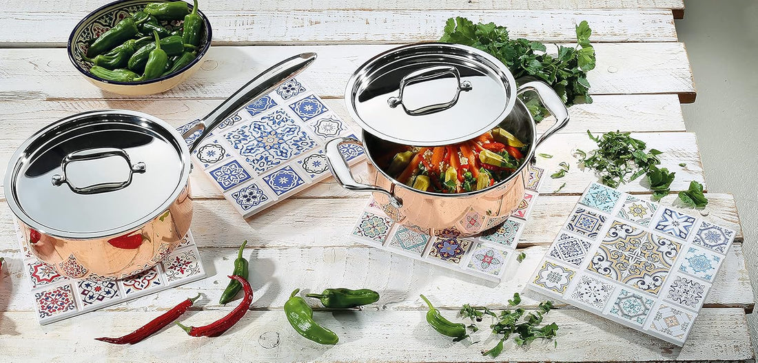 Zassenhaus - Casablanca Cross 8" Large Ceramic Tile Trivet - M057706