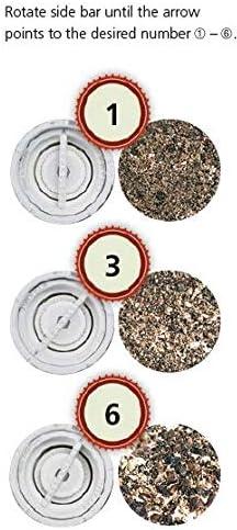 Zassenhaus - Augsburg 7" Black/Silver Wood, Stainless-Steel Pepper Grinder Mill - M025064