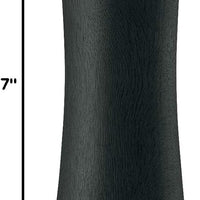 Zassenhaus - Augsburg 7" Black/Silver Wood, Stainless-Steel Pepper Grinder Mill - M025064