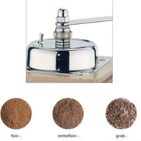 Zassenhaus - Brasilia 4.72" Dark/Chrome Beech Wood Manual Coffee Mill - M040012