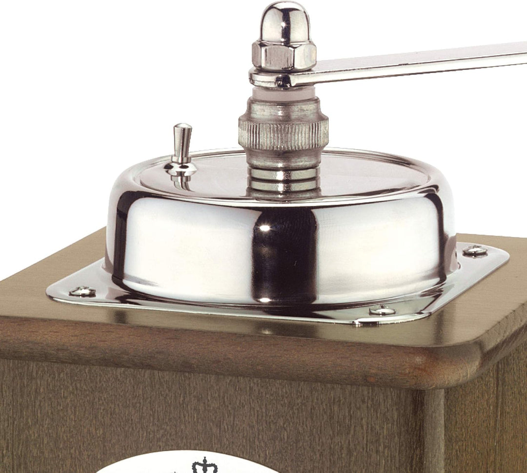 Zassenhaus - Brasilia 4.72" Dark/Chrome Beech Wood Manual Coffee Mill - M040012