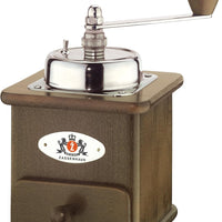 Zassenhaus - Brasilia 4.72" Dark/Chrome Beech Wood Manual Coffee Mill - M040012